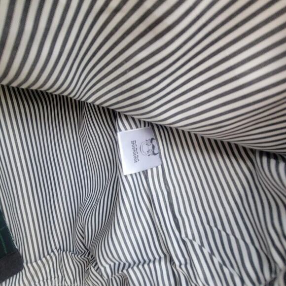 OLOLO Green &Blue Side Button Lined Flannel Top Size S - Picture 9 of 11